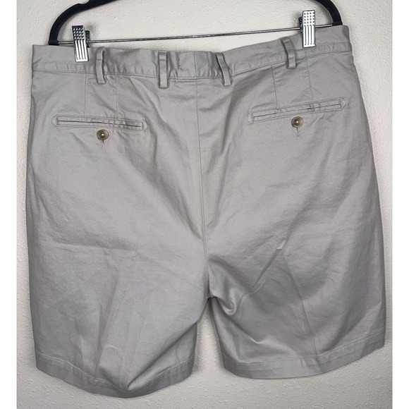 New Peter Millar Crown Size 36‎ Pilot Twill Chino 8" Light Gray Shorts Stretch - Picture 1 of 8